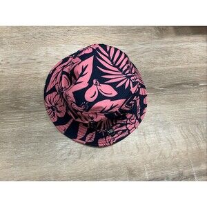 Young And Reckless Floral Print Bucket Hat Was Skulls Very Lightweight Pink/Blue